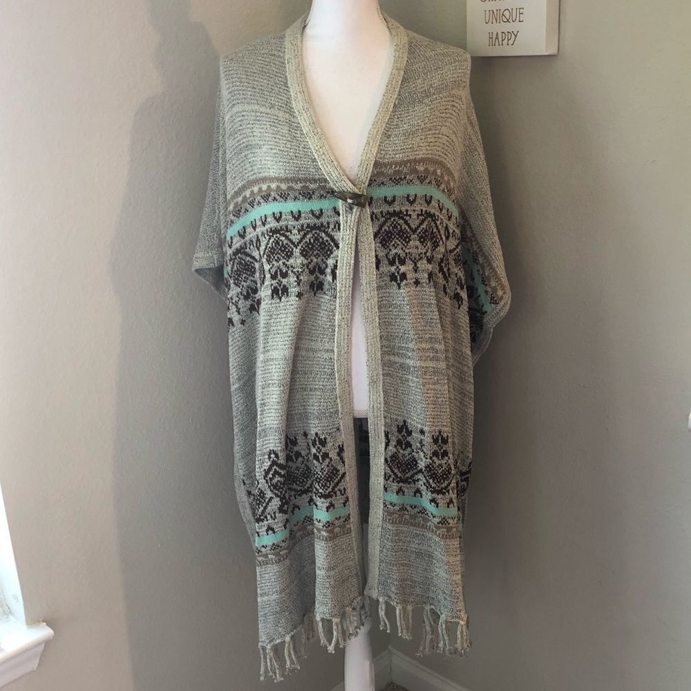 Kontrol Fringe Sweater Cardigan